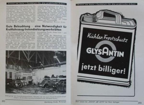"Dienst am Auto" Tankstellen-Fachzeitschrift 1936 Braunbeck Motor-Verlag 17 Ausgaben (7273)